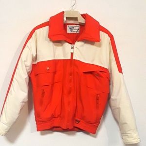 c VTG. TYROLIA BY HEAD SZ. MEDIUM WINTER OLYMPICS COLORS SKI JACKET